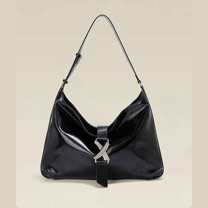 Women's Stylish Commute Genuine Leather Tote - Soft, Large-Capacity Crossbody Bag, Ladies' High-Quality Casual Shoulder Bag