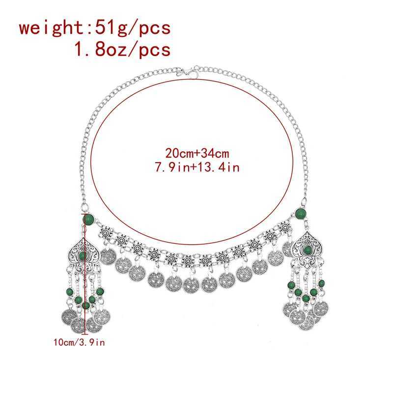 Vintage Kadn Sa Taklar Trk Para Kolye Pskl fadeli Parti Sa Aksesuarlar Bohemian Etnik Charms Kafa Band Kadn Z250605