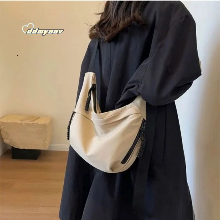 Trendy Oxford Cloth Crossbody Women 2024 New Casual Shoulder for Students Class Commuting Dumpling Bag ddmynov