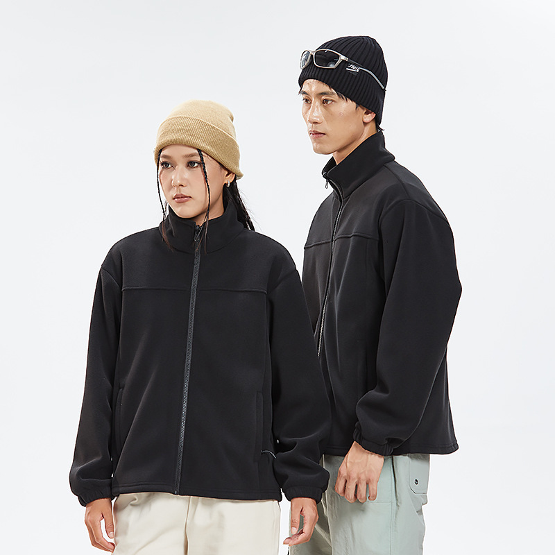 Ddmyoutdoor New For Men And Women Color Blocked Fleece Single Jacket Outdoor Winter Warm Jacket Jackets