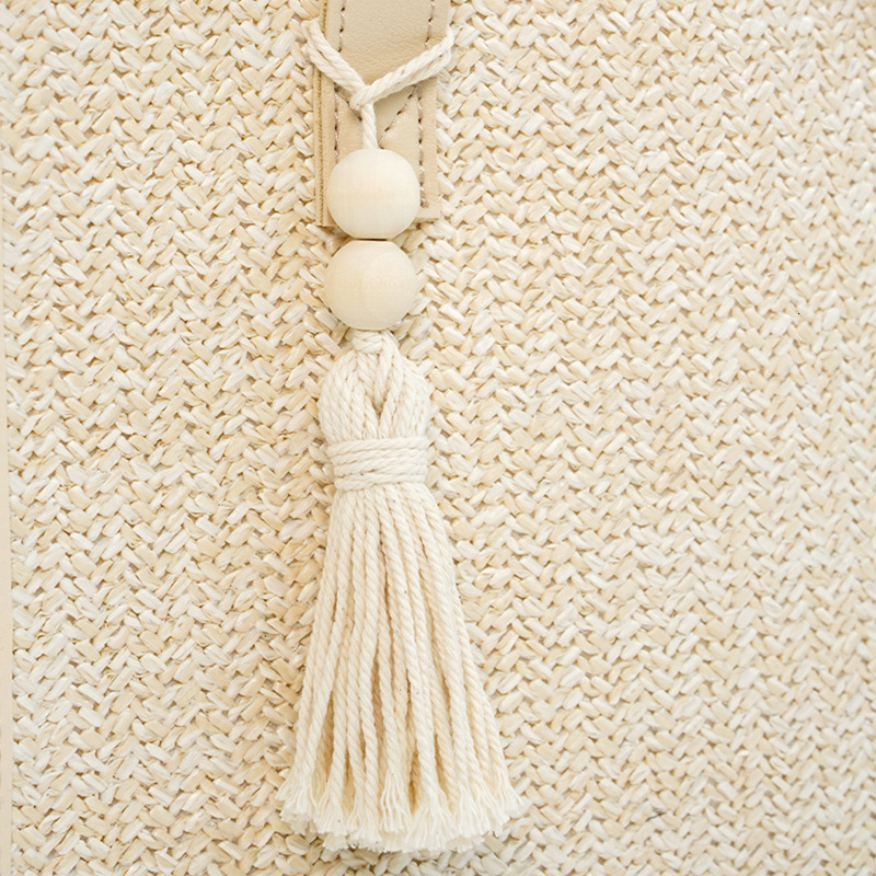 Straw bag vacation style summer women's woven bag large capacity designer shoulder bag casual French women's handbag