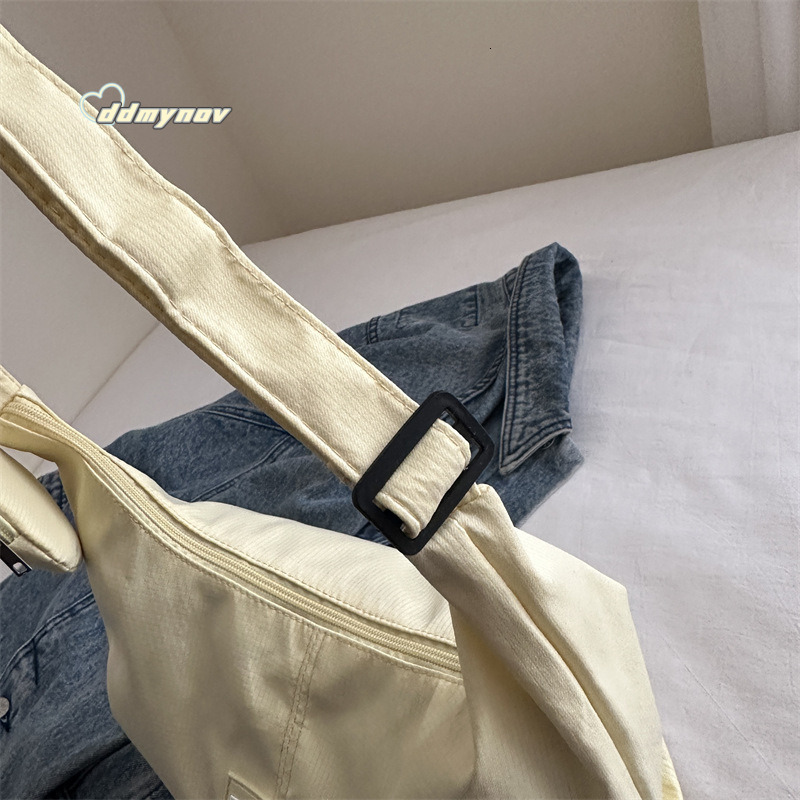 Korean INS Large Capacity Shoulder Women Simple Versatile Dumpling for Girls Students Class Commuting Crossbody Bag ddmynov