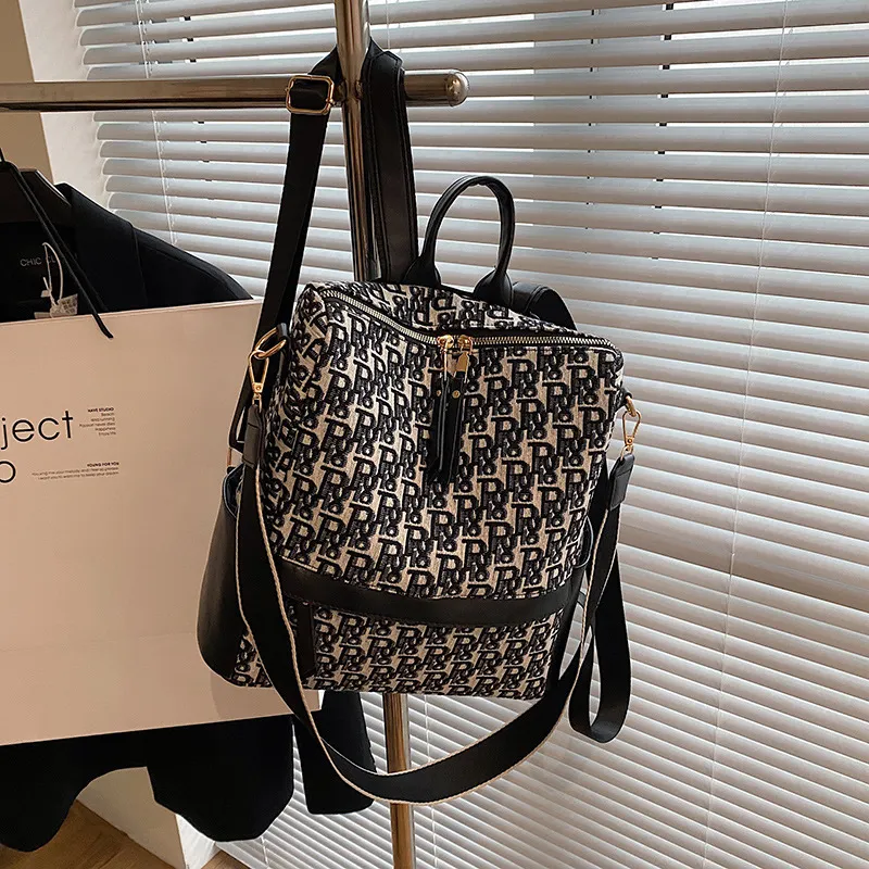 Designer Shoulder Bag Bag Luxury Bag Women S Multi Purpose Shoulder Backpack Style American Retro Trendy Large Capacity Simple And With A Sense Of Nic
