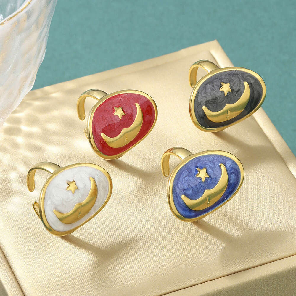 Luxury Astral Inspired Nail Art Ring Crafted from Resilient Metal Alloy