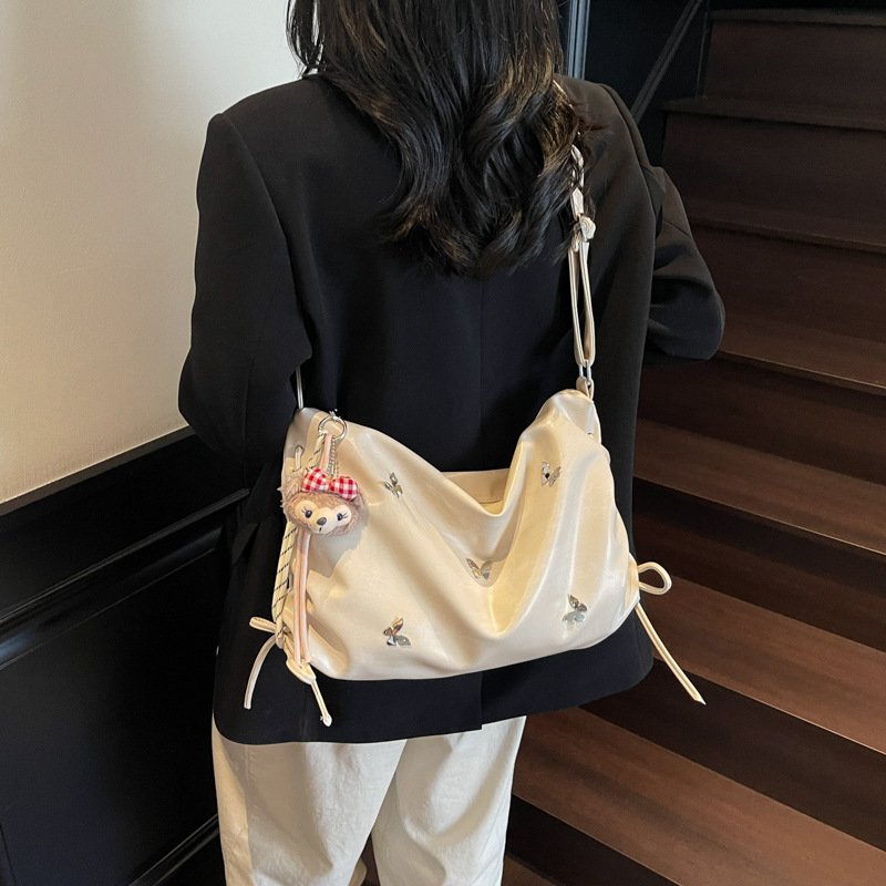 designer Casual Soft Large Capacity Underarm Bag for Women 2025 New High-end Fashion Commuter Shoulder Crossbody Tote Bag