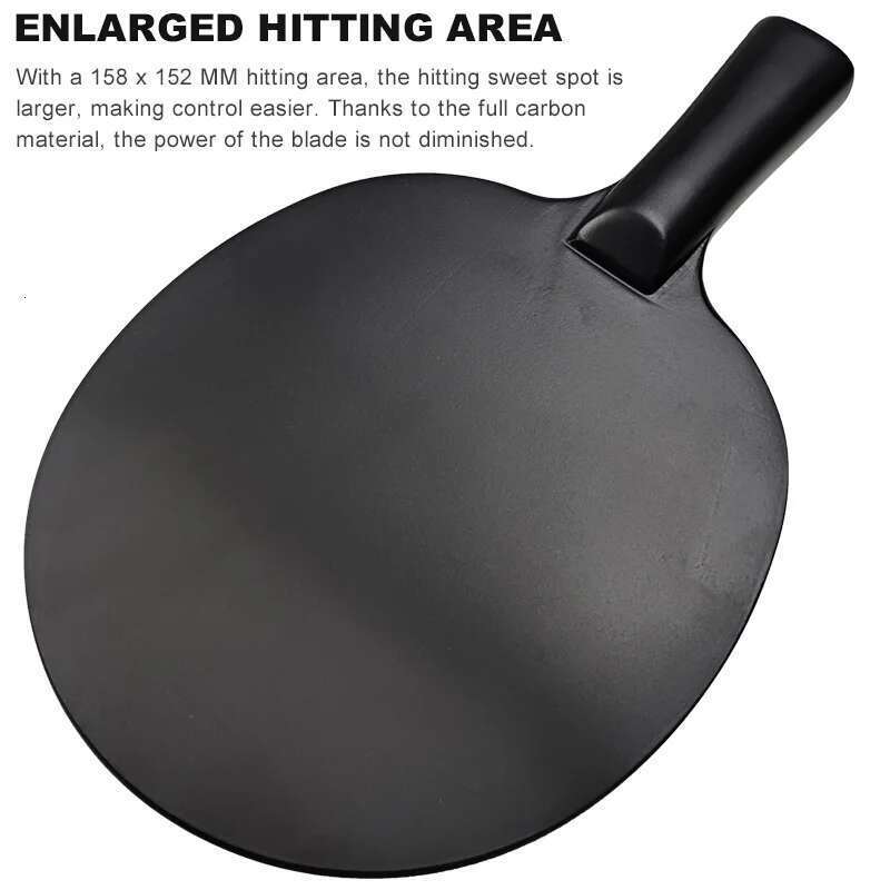 Full Graphite Table Tennis Lightweight Ping Pong Blade, Integrated Molding Pingpong Base Board for Attack, 100% Carbon