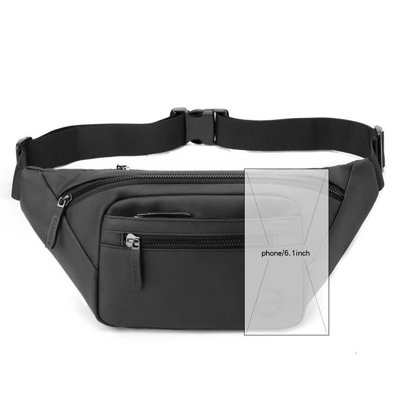 Unisex Waterproof Waist Bag Pack Male Belt Pouch Ladies Kangaroo Hip Phone Work Purse - Travel Gear for Men And Women250604