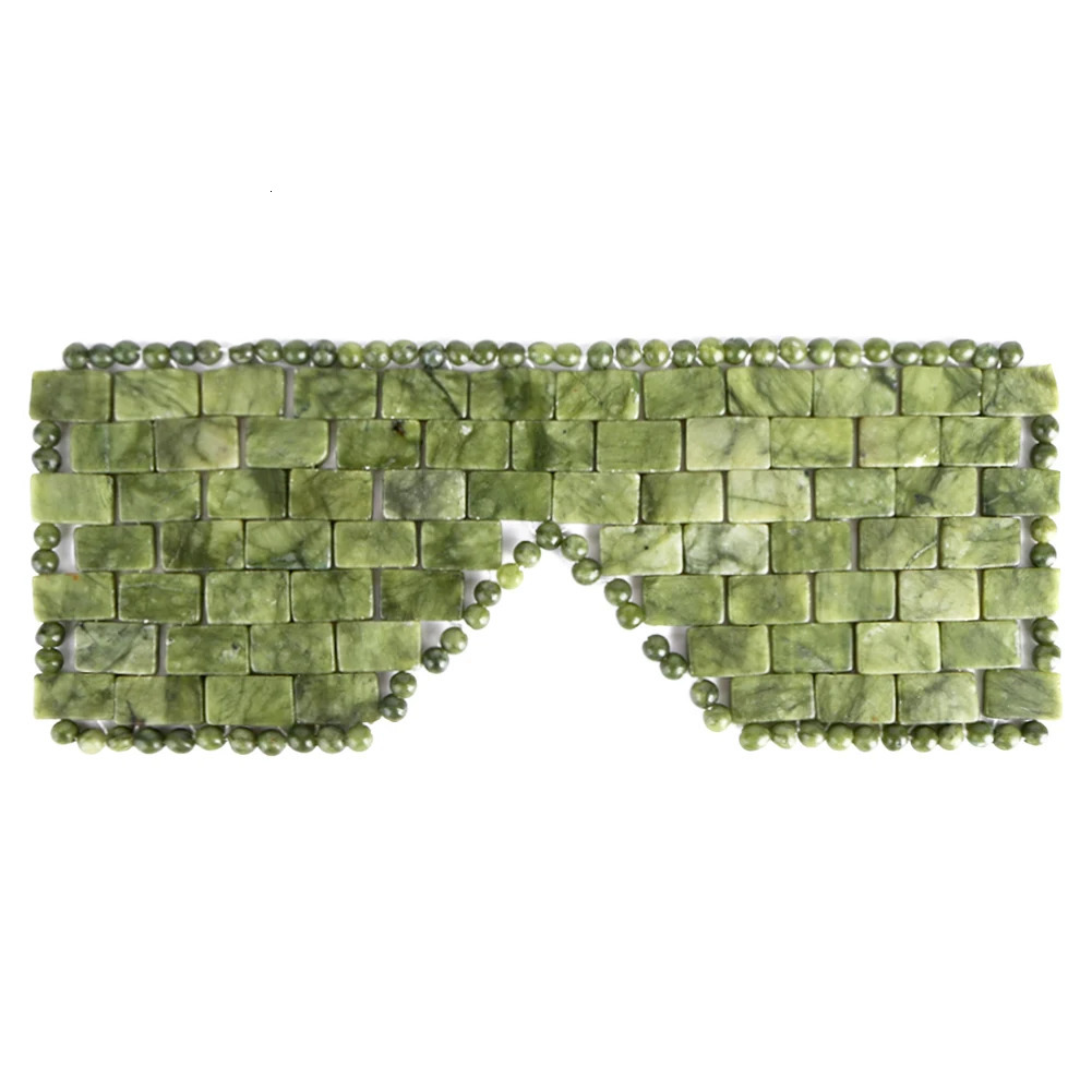 Jade Eye Mask Sleep Massager Mask Alleviate Puffiness Sleeping Eye Mask Relieve Wrinkles Anti-Aging for Cold Therapy 250603