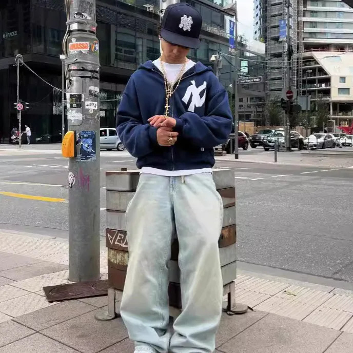 Hoodie Pullover Sweatshirt Y2K Streetwear Harajuku Hip Hop Retro Letter Pattern High Quality Hoodie Womens Clothing 250605