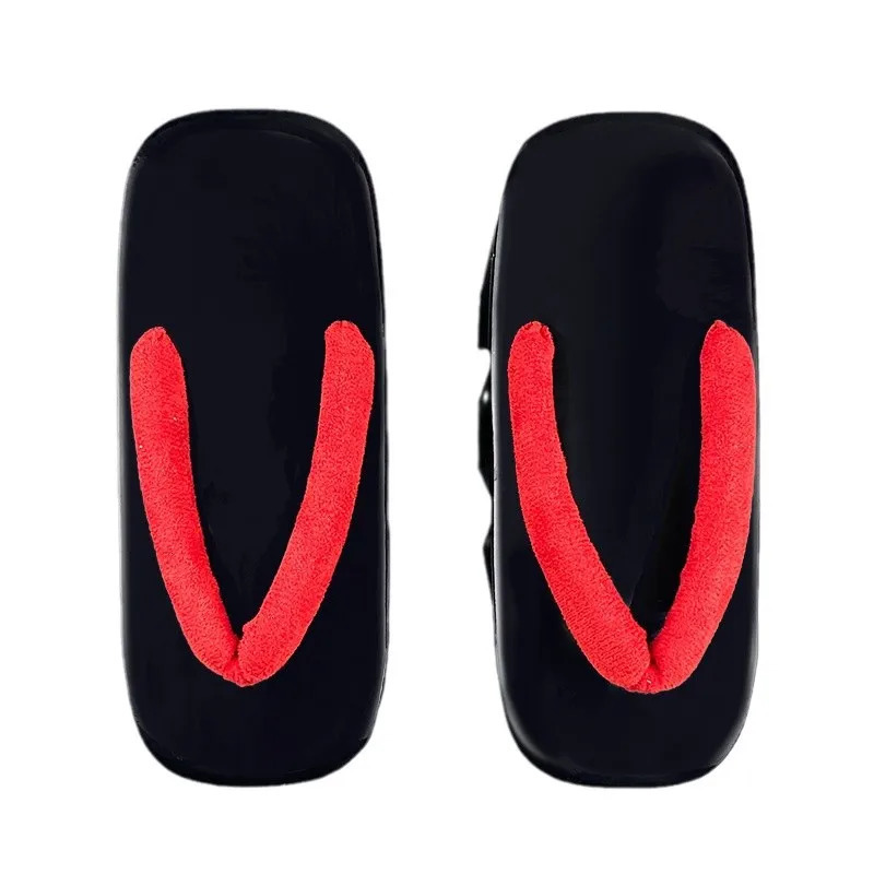 Japanese Geta Wooden Slippers Cos Flip-flops Sandals Clogs Mens And Womens PVC High-tooth Geisha Shoes height 14cm 250604