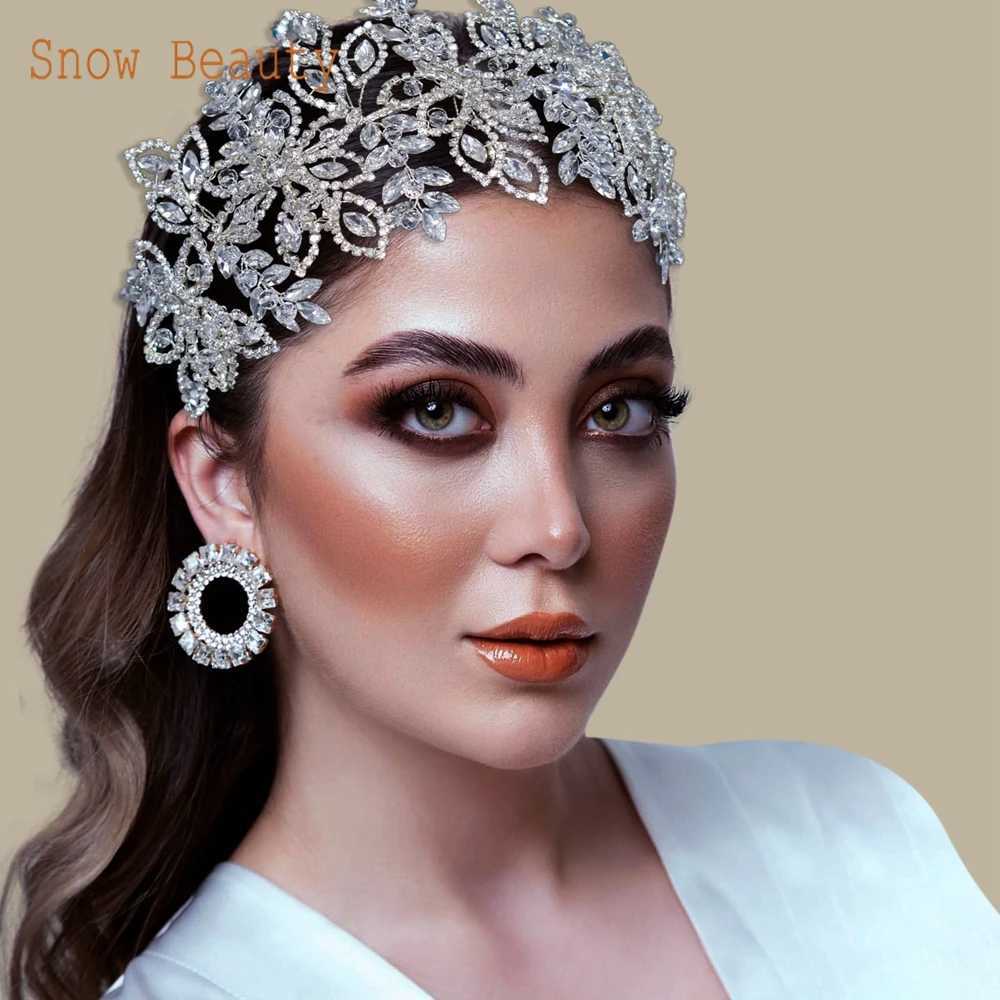 DZ087 Wedding Hair Accessories Crystal Bridal Tiara Crown Rhinestone Women Headpieces Party Head Jewelry Gift Bridesmaid Headwear Z250605