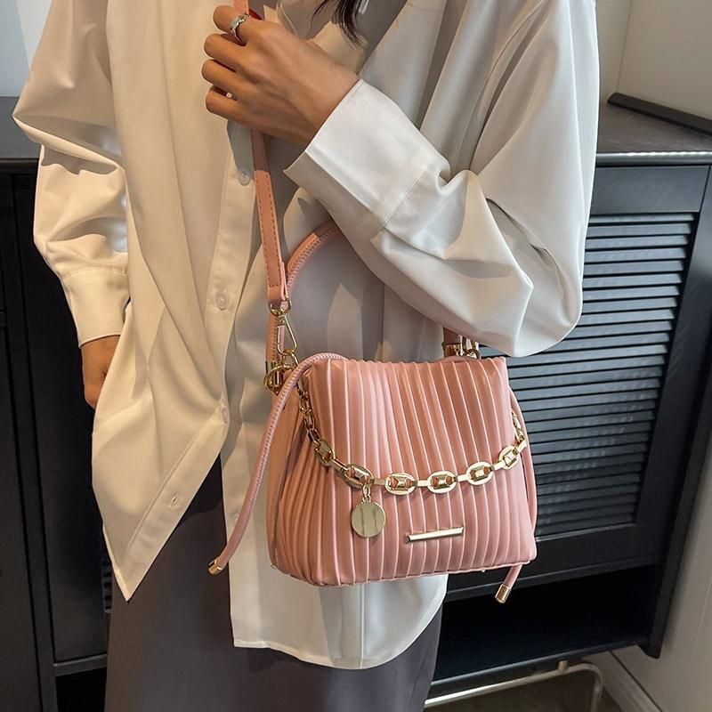 2025 Spring and Summer New Women's Bag Women's Texture Bag, Summer New Fashion Folding Handbag, Shoulder Bag, Small Crossbody Bag, Designer 