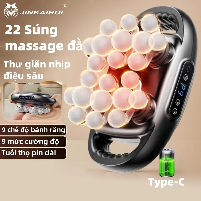 Jinkairui24 Massage Heads Massage Gun Deep Tissue Muscle Professional Grade High Quality Wireless Frequency Vibration Masajeador 250605