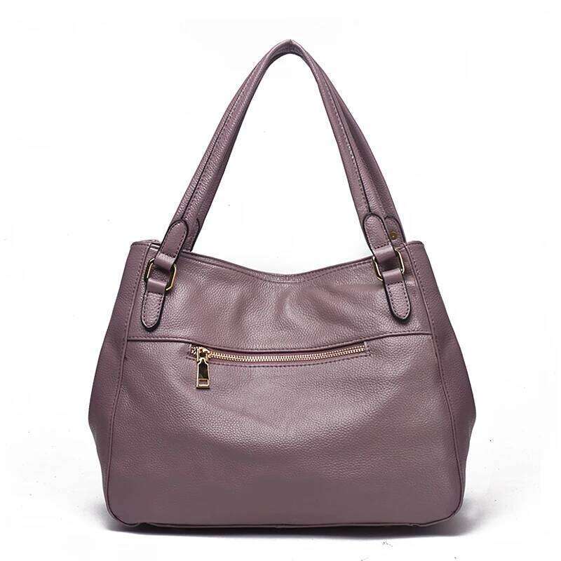 Designer Bag New Women's Tote Bag With Large Capacity And Simple Top Layer Cowhide Handbag
