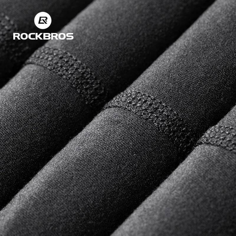 Ddmyoutdoor ROCKBROS Winter Jersey Lightweight Fleece Long Sleeve Warm Innerwear Windproof Road Bike Jacket Clothing Outdoor Hiking Sport Jogging Suit