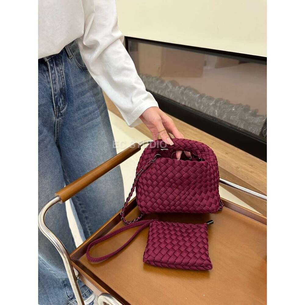 High Quality Handwoven Small Tote Handbag New Nylon Women s Fashion Shoulder Crossbody Bag