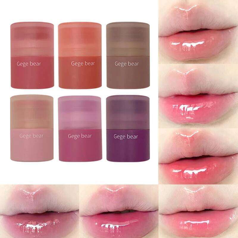 Gege bear Full Color Moisturizes Hydrating Korean Delicate Girl Lip Balm Cross Border Beauty free shipping