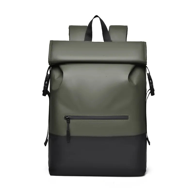 Stylish Mens Backpack - Spacious Roll Top Bag for Business Trips Travel Daily Use Premium Quality 250530