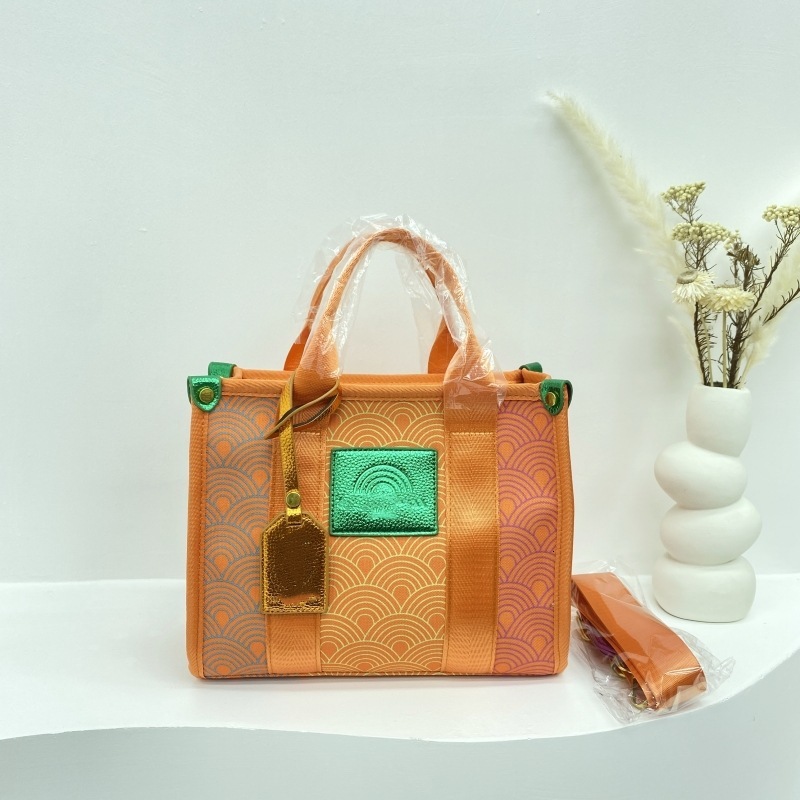 High quality brand new high-quality free designer bag gradually changing color rainbow 2025 new handbag cross-border hot selling shoulder bag new free