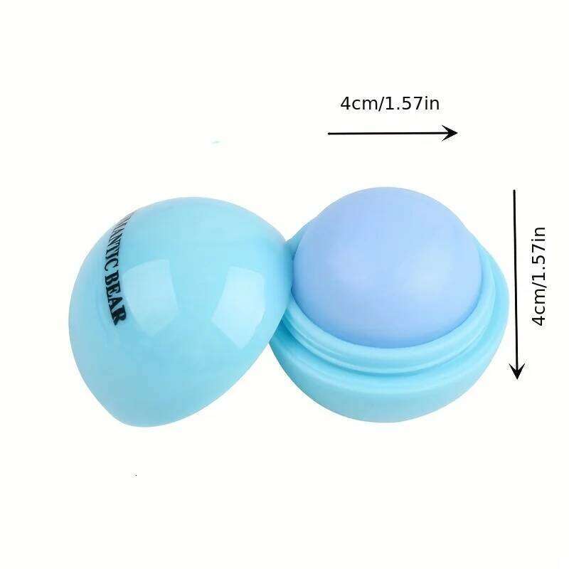 free shipping Cute Ball Shaped Lip Balm - Hydrating, Soothing, and Long-Lasting Lip Plumper with Non-Stick Cup for Preventing Frost Cracking a