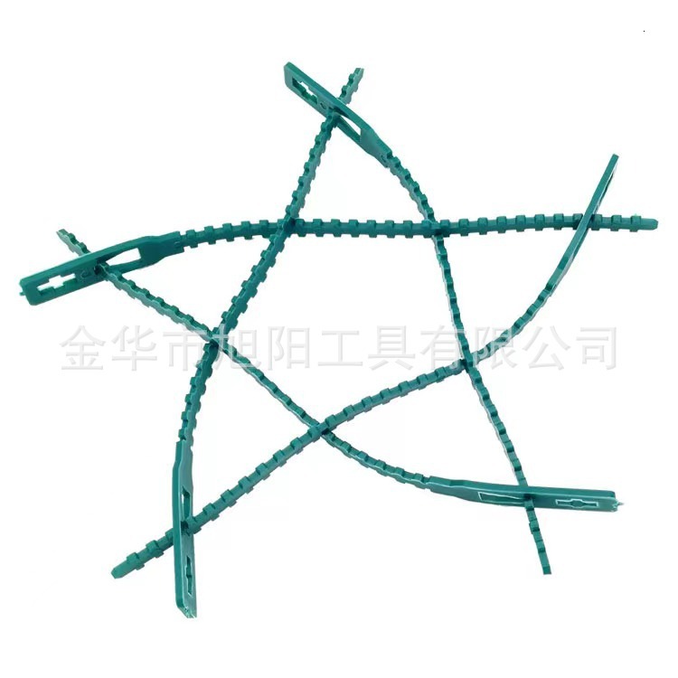 Fishbone PP Plastic Binding Vine Climbing Seedling Plant Wire Fixing Green Tie