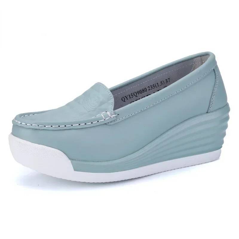 Ddmyoutdoor Women Wedge Platform Fashion Comfortable Increase Casual Slip On S Loafers Summer Hollow Out Breathable Shoes Outdoor Shoes