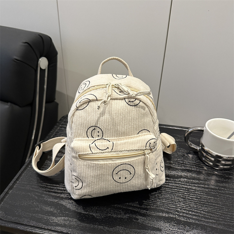 designer Vintage Spring Solid Color Japanese Style Women's Backpack Korean Version Casual Niche Design Simple Student School Bag Women's Bac