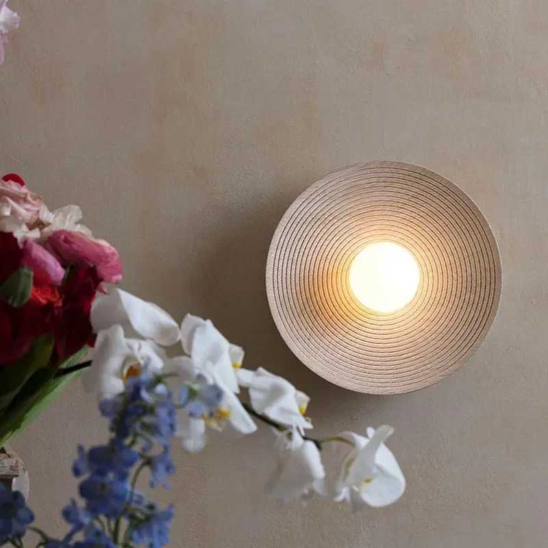 Modern Creative Led Resin Wall Light Fixture Living Room Bedroom Decoration Nordic Round Europe Luminaire Indoor Aisel Corridor Z250605