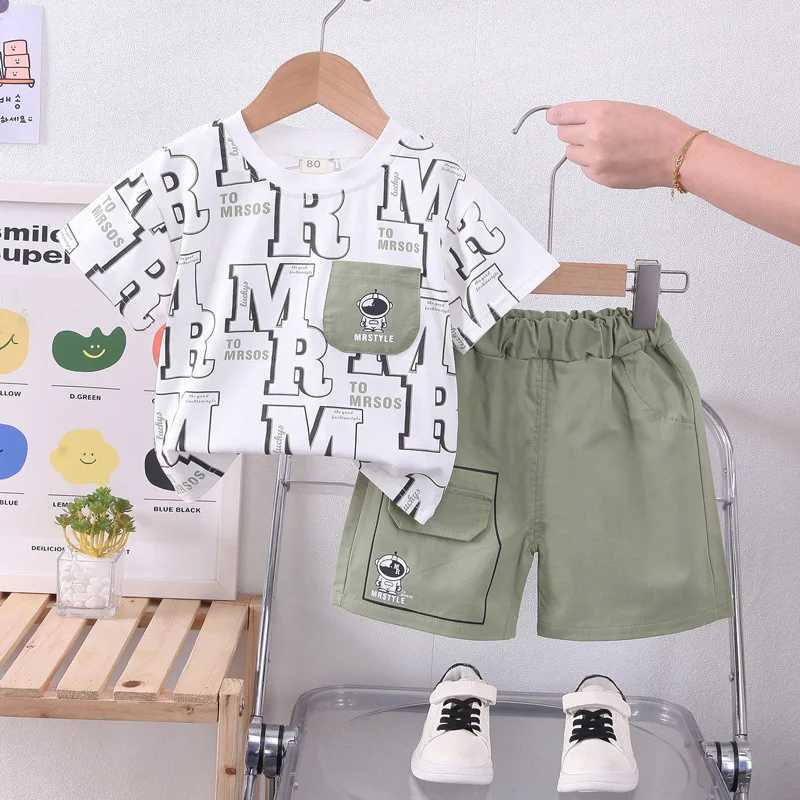 Toddler Baby Boy Girl Clothing Sets Summer Casual Infant Cartoon 2pcs Outfits T-shirt+Shorts Kids Tracksuit R250606