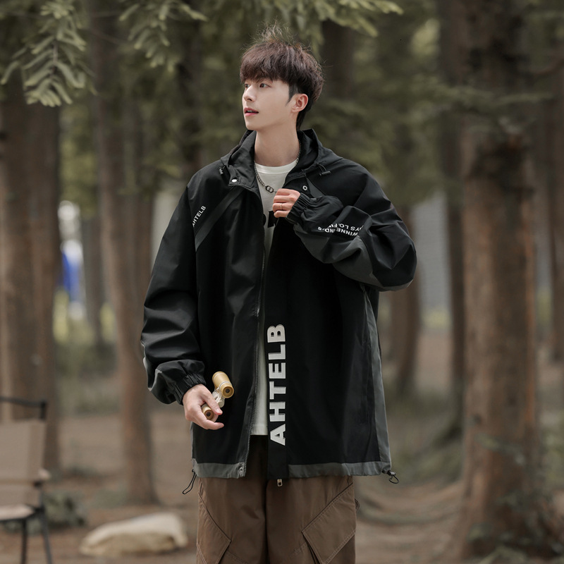 Ddmyoutdoor New Unisex Autumn Winter Outdoor Assault Suit Hooded Contrasting Splicing Casual Jacket Jogging Suit