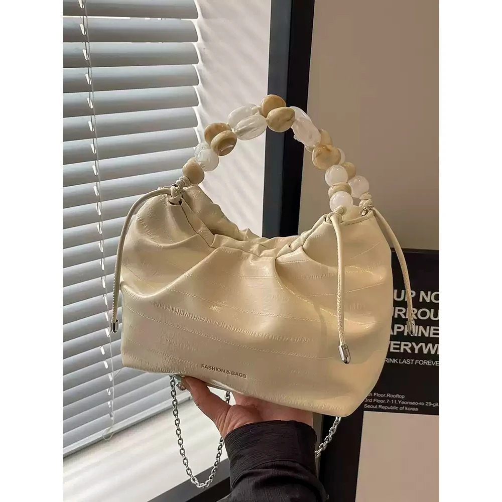 Spring Fashion Handbags Women High-Grade Delicate Texture All-Matched Crossbody Bag Chic Buckle Daily Commute Shoulder Bags 250605