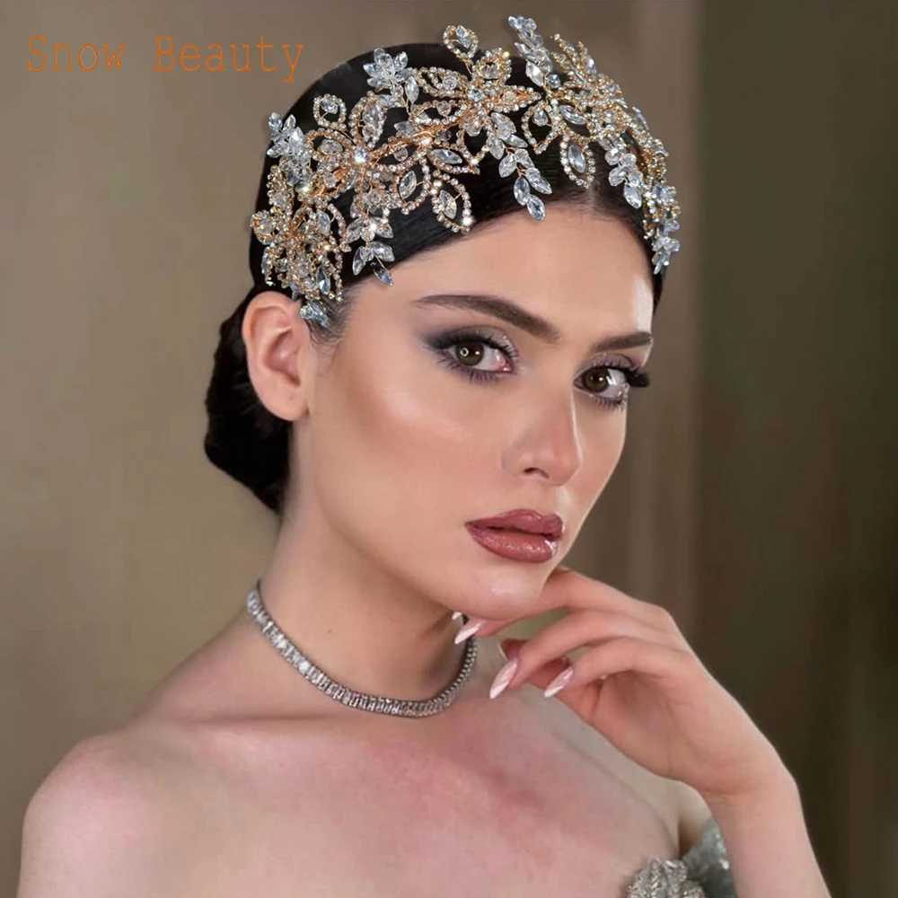 DZ087 Wedding Hair Accessories Crystal Bridal Tiara Crown Rhinestone Women Headpieces Party Head Jewelry Gift Bridesmaid Headwear Z250605