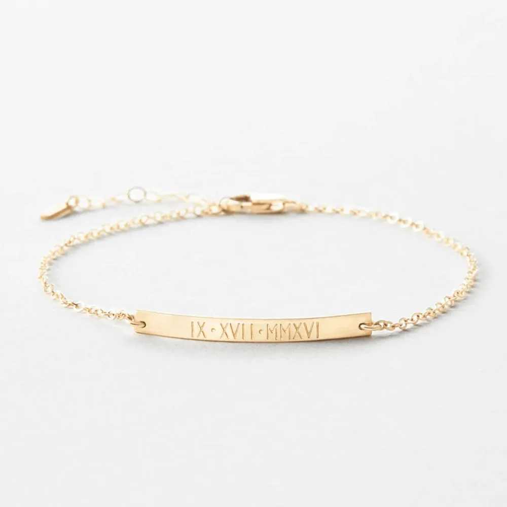 COOLTIME Personalized Custom Bracelet Stainless Steel Engraved Name Couple Bracelet Jewelry Birthday Gift New W250606