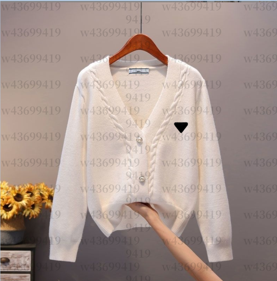 designer womens sweater Exclusive Black and White Lady's Cardigan Sweater in designer Style Autumn and Winter Casual Fairy Top S-3XL