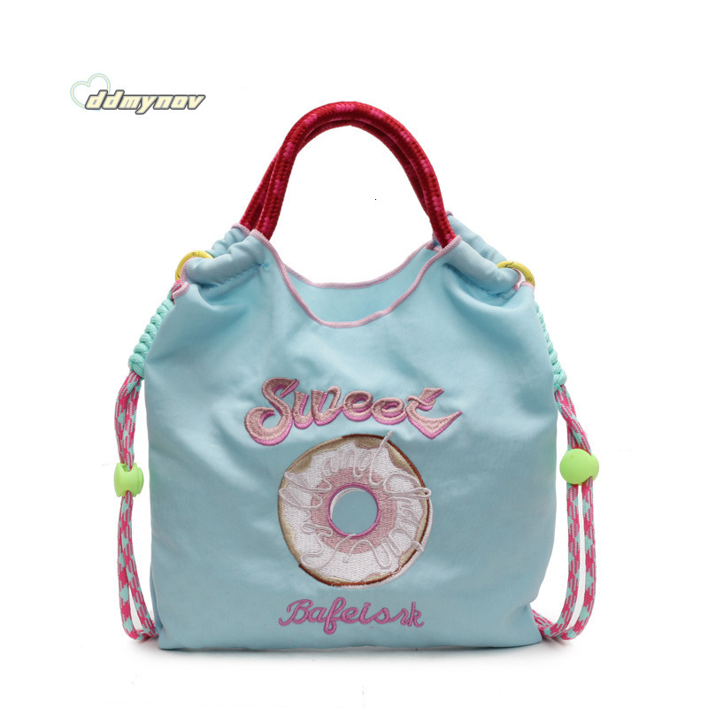 Women's Embroidered Bag, Trendy Nylon Handbag, Casual Shoulder Crossbody Bag ddmynov