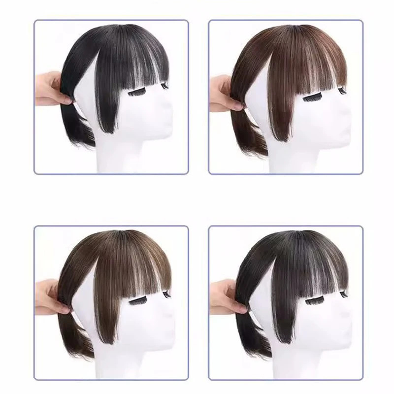 PAGEUP Synthesis 3D Princess Bangs Hime Cut Bangs Hairstyles Clip In Bangs Hair Bangs for Women Hair Bangs Clip on Hair 250529