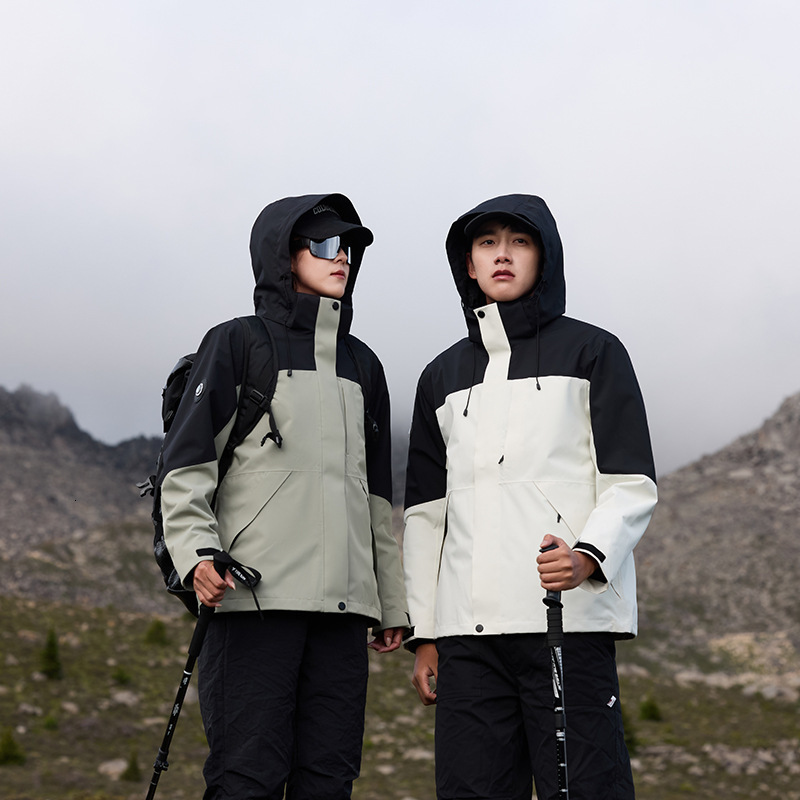 Ddmyoutdoor Outdoor In Stormtrooper Jacket Autumn Winter New Couple Style Detachable Color Blocked Warm Thick Two Piece Set Versatile Jackets