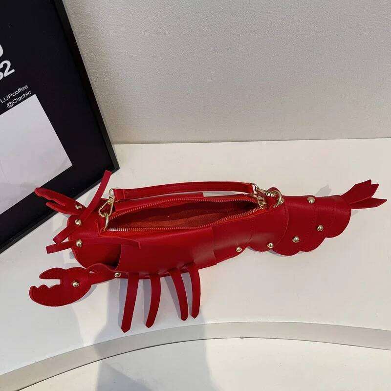 Crossbody For Personality Lobster Design Fun Creative Handbag Women Purse Cute Lady Girls Animal Toy Mobile Phone Bag