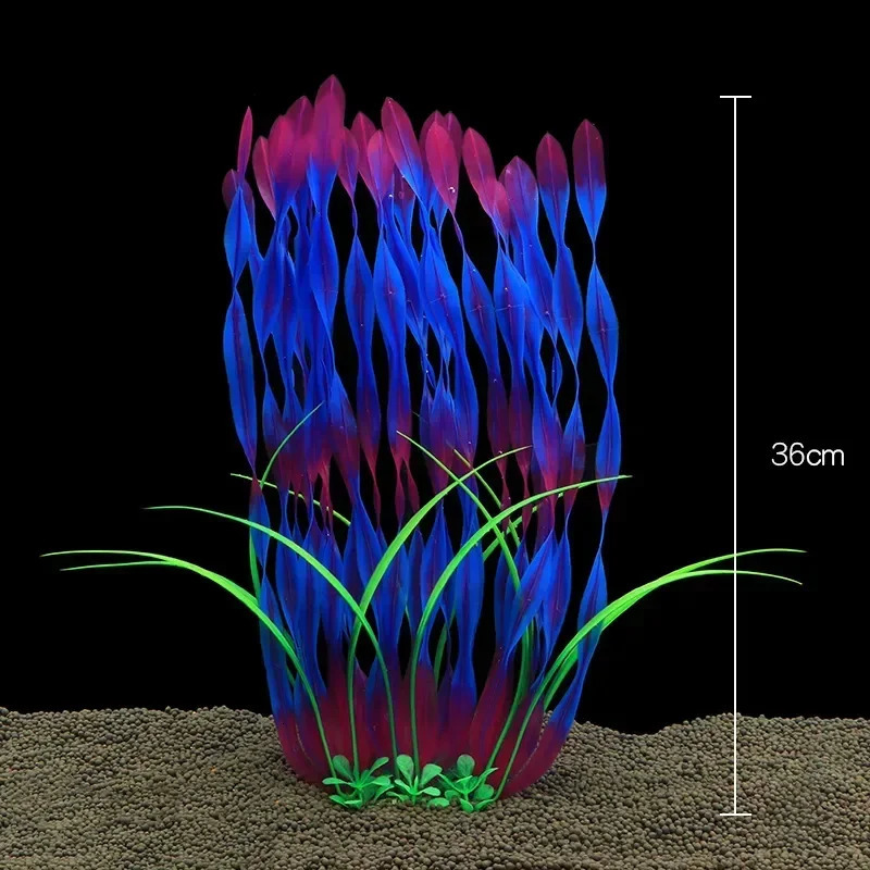 Fish Tank Water Plant Decoration Aquarium Decor Aquatic Plants Underwater Plastic Artificial Grass Accessories Pet Supplies Home 250604