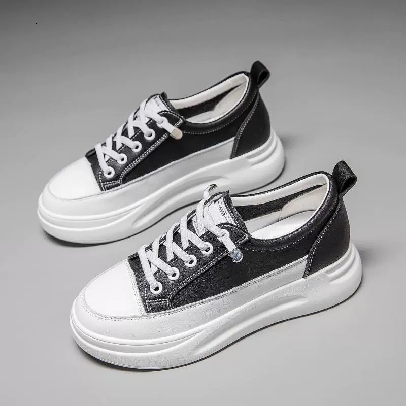 Thick Casual Shoes Soled Sneakers With Hidden Wedge Casual For Women Versatile Sports Shoes Korean Style Slip On White Shoes Ddmysaturn