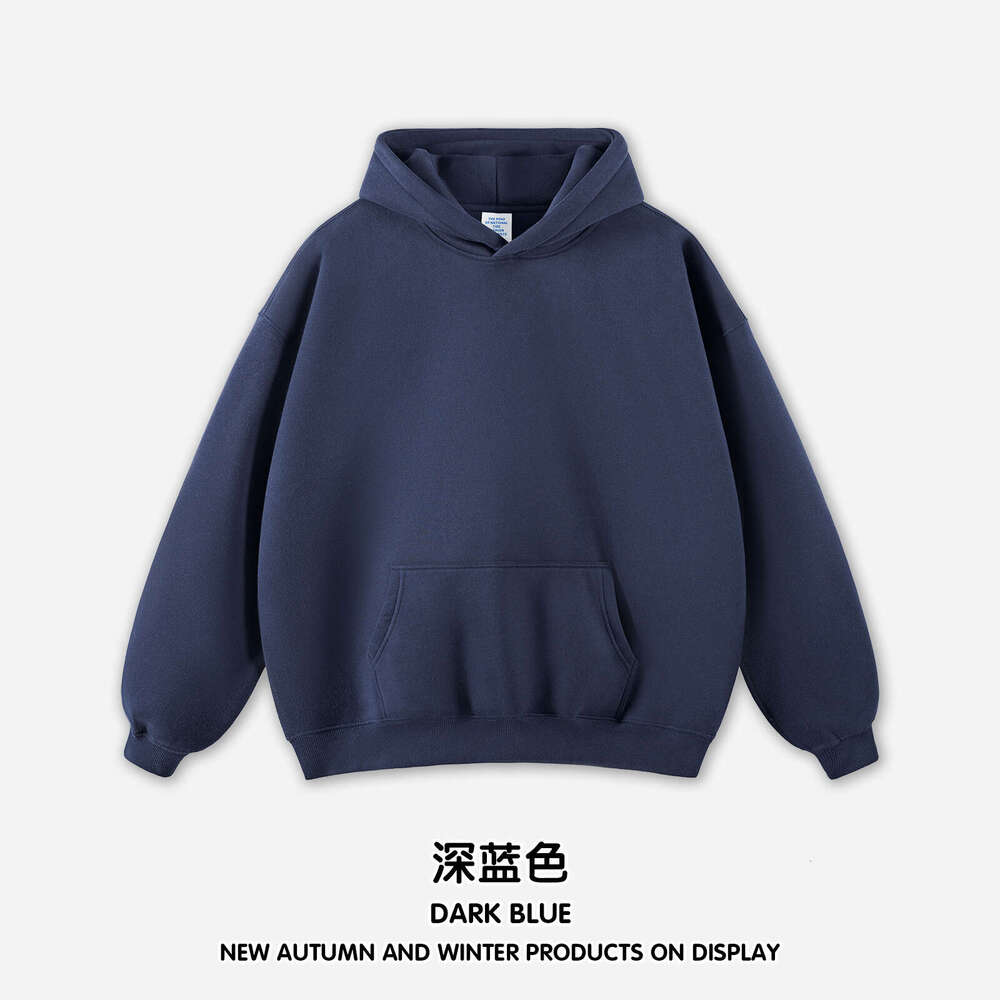 Men's Clothing|Autumn Winter INS Hooded Fleece Sweatpants American Style Trendy Sweatshirt Sports Set for Men