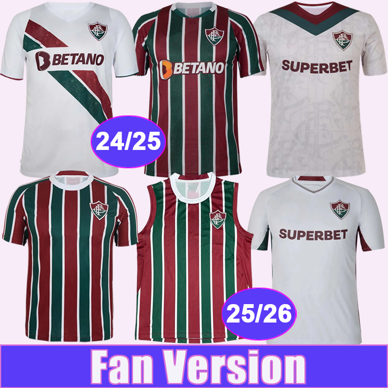 24 25 26 Fluminense Mens Soccer Jerseys R.AUGUSTO EVERALDO T. SILVA MARTINELLI GANSO KENO MARCELO G. CANO JOHN Home Away 3rd Football Shirts