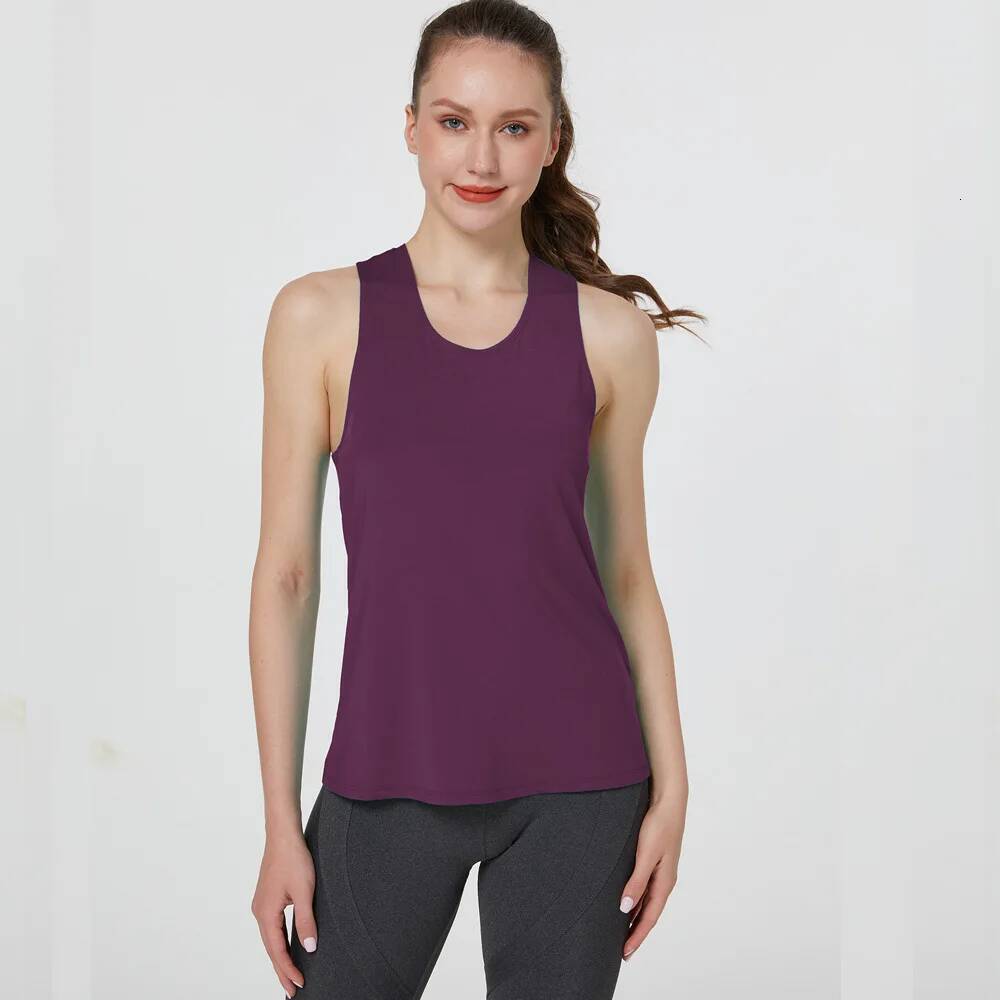 Quick-Dry Women's Yoga Shirts Sleeveless,Athletic Fiess Racerback Sports Vest,Comfortable U-neck VestTraining Sport Tank Tops