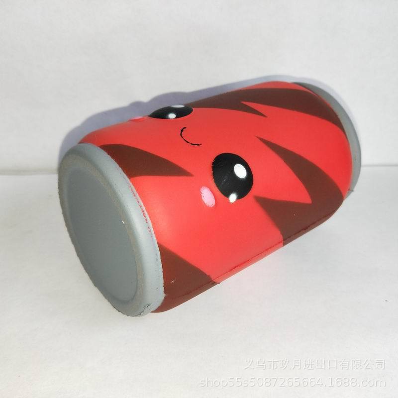 Hot slow rebound squishy cola novelty toys toddler teaching aids play house decorative ornaments children's toys