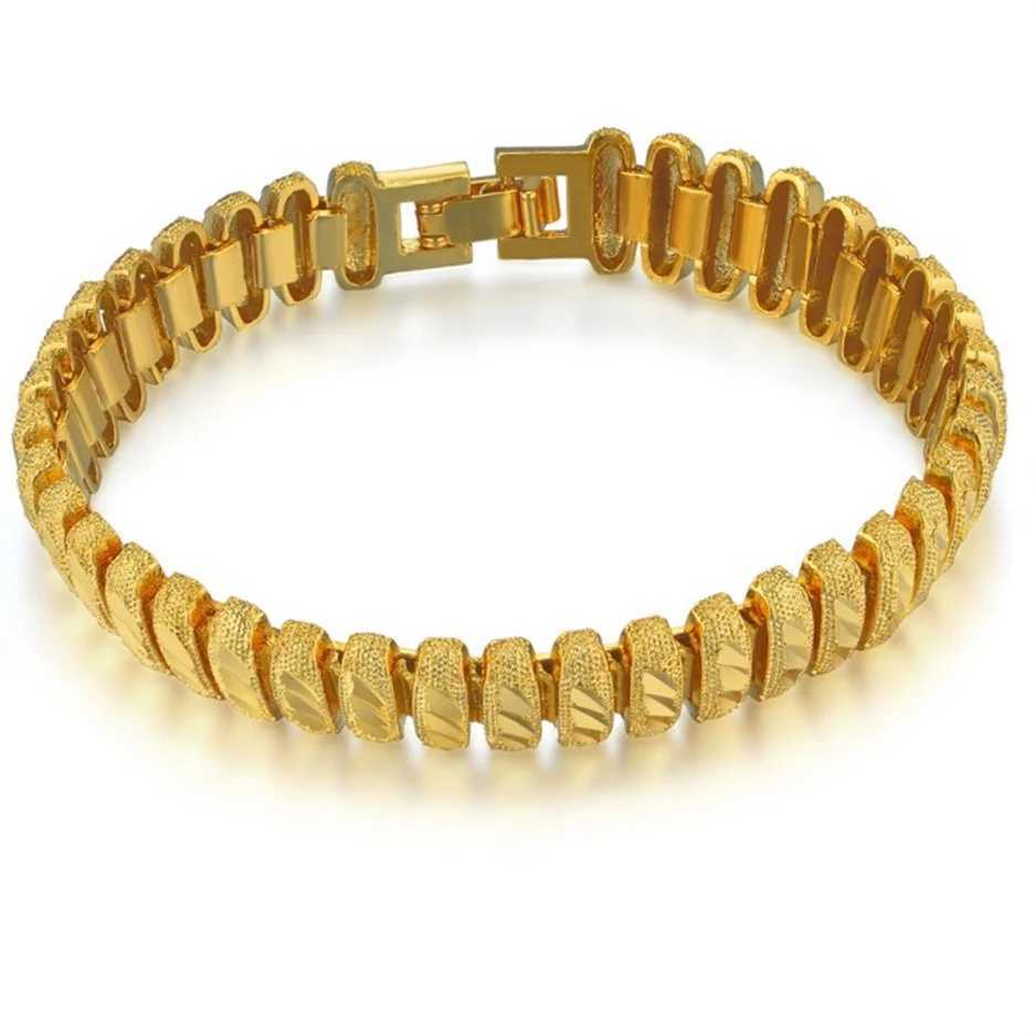 Womens Fashion Heart Chain Bracelet Gold Plated Vintage Bracelets Female Jewelry Party Anniversary Wedding Gift Wholesale W250606