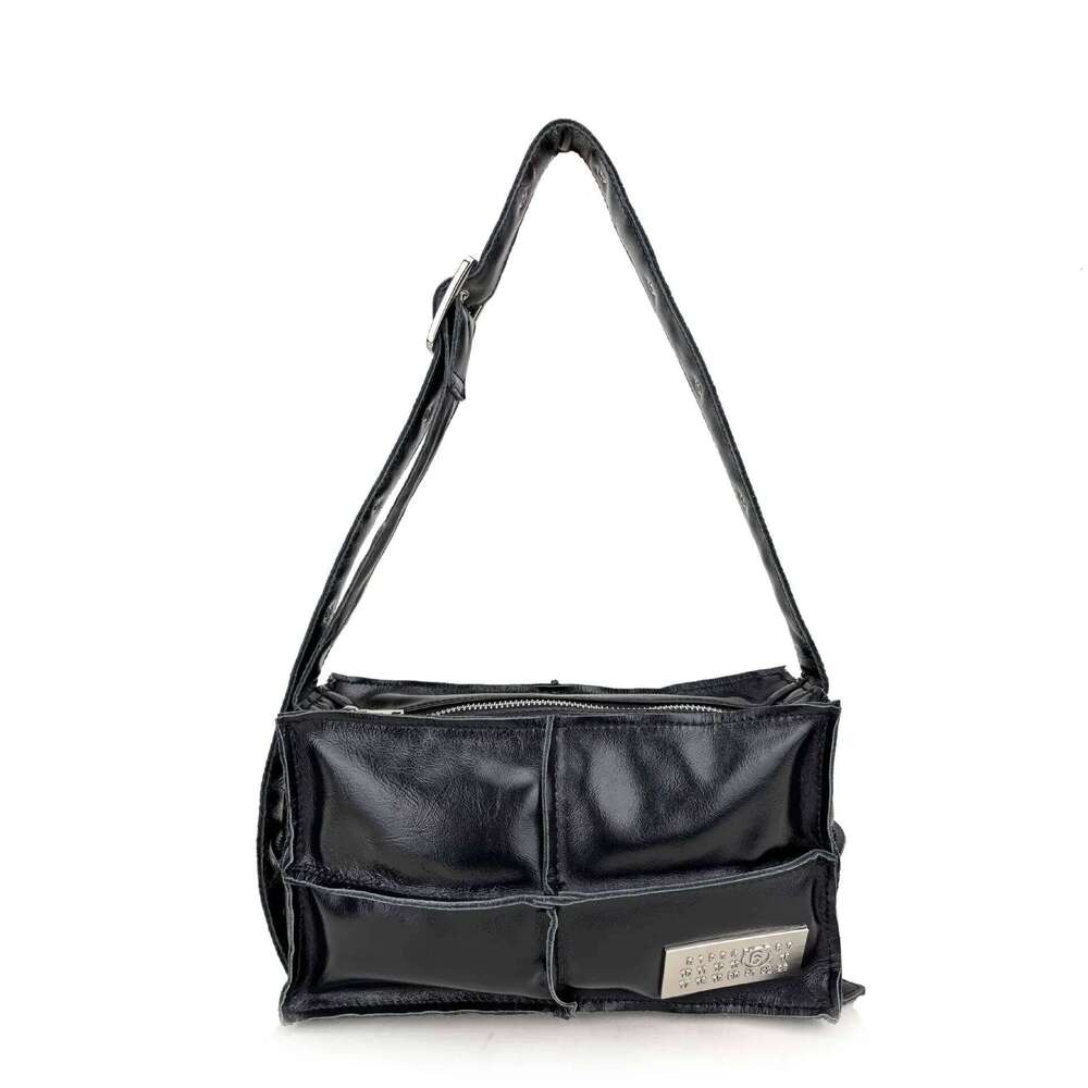 2024 Autumn New Soft Cow Leather Plaid Crossbody Trendy Casual Stylish Shoulder Bag Fashionable Origin China