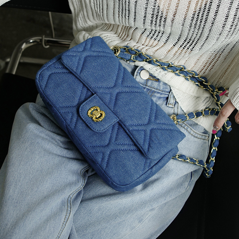 Free Shipping Underarm Bag Summer New Crossbody High-end Luxury Versatile Quilted Denim Bag Tote Bag Niche Designer Bags Handbag Shoulder Bag For Wome