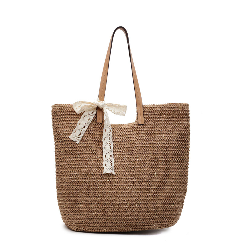 designer Summer Versatile Straw Bag for Women 2025 New Large Capacity Shoulder Tote Bag Beach Vacation Woven Be