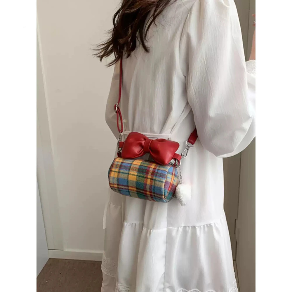 Cute Mini Crossbody Bag for Women Female Casual Bow Zipper Single Shoulder Bags Lipstick Purse Delicate Handbags 250605