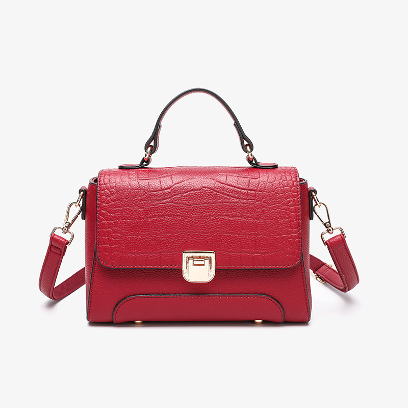 Free Shipping 2025 Summer New Fashion Handbag Niche High-end Large Capacity Crocodile Luxury Designer Bags Pattern Shoulder Crossbody Small Square Bag